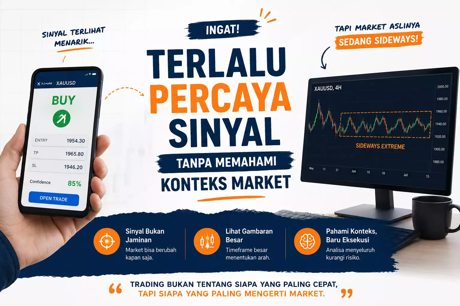 Terlalu Percaya Sinyal