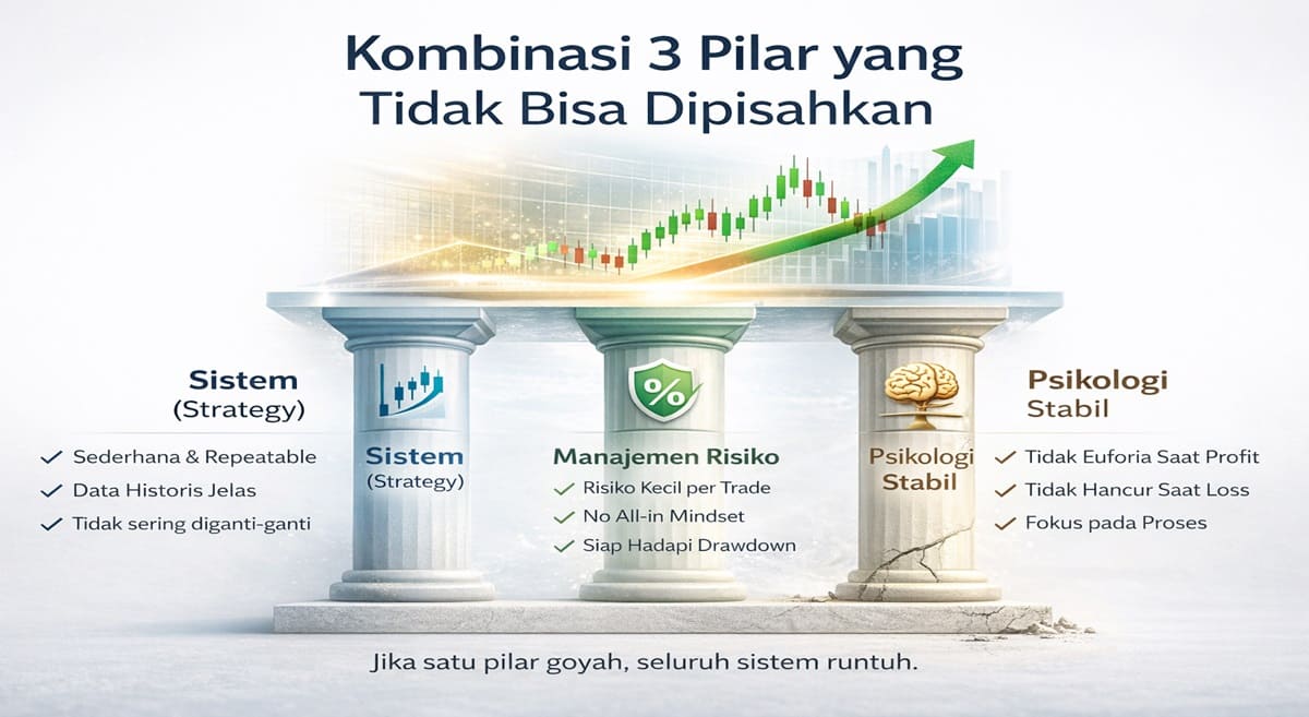 3 pillar dalam trading forex