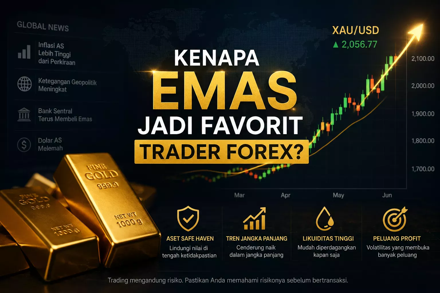 Kenapa Emas Jadi Favorit Trader