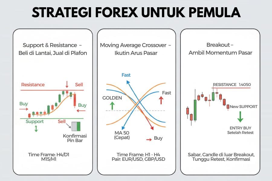strategi forex untuk pemula