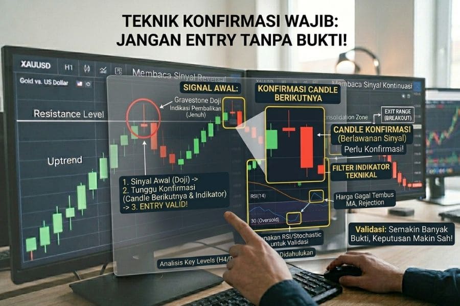 Teknik Konfirmasi Sebelum Entry XAUUSD
