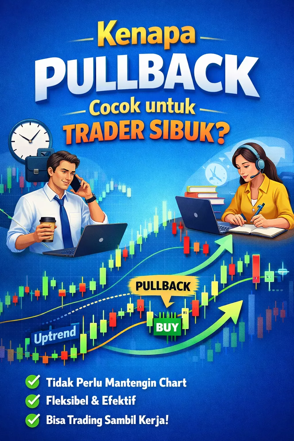 pullback cocok untuk trader sibuk