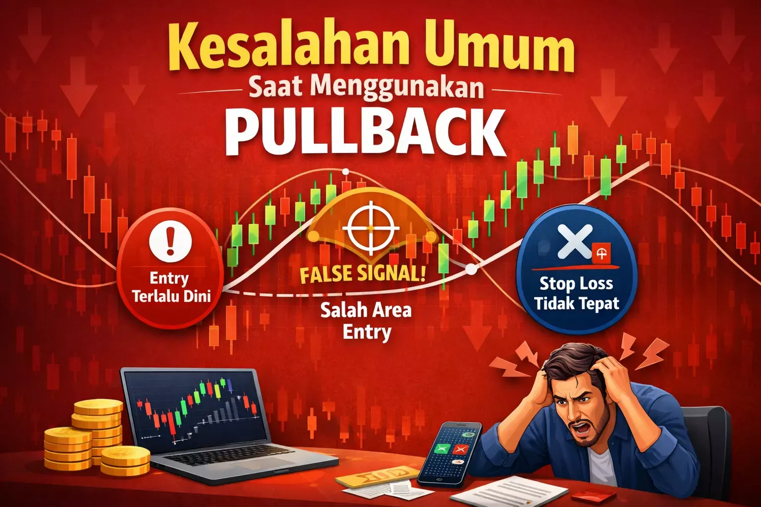 kesalahan menggunakan pullback