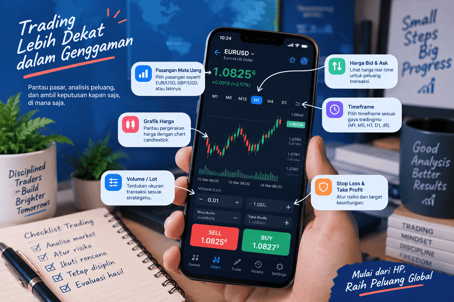 Fitur Aplikasi Trading di HP