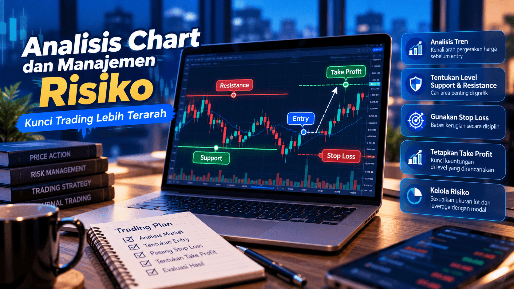 Analisis Chart dan Manajemen Risiko