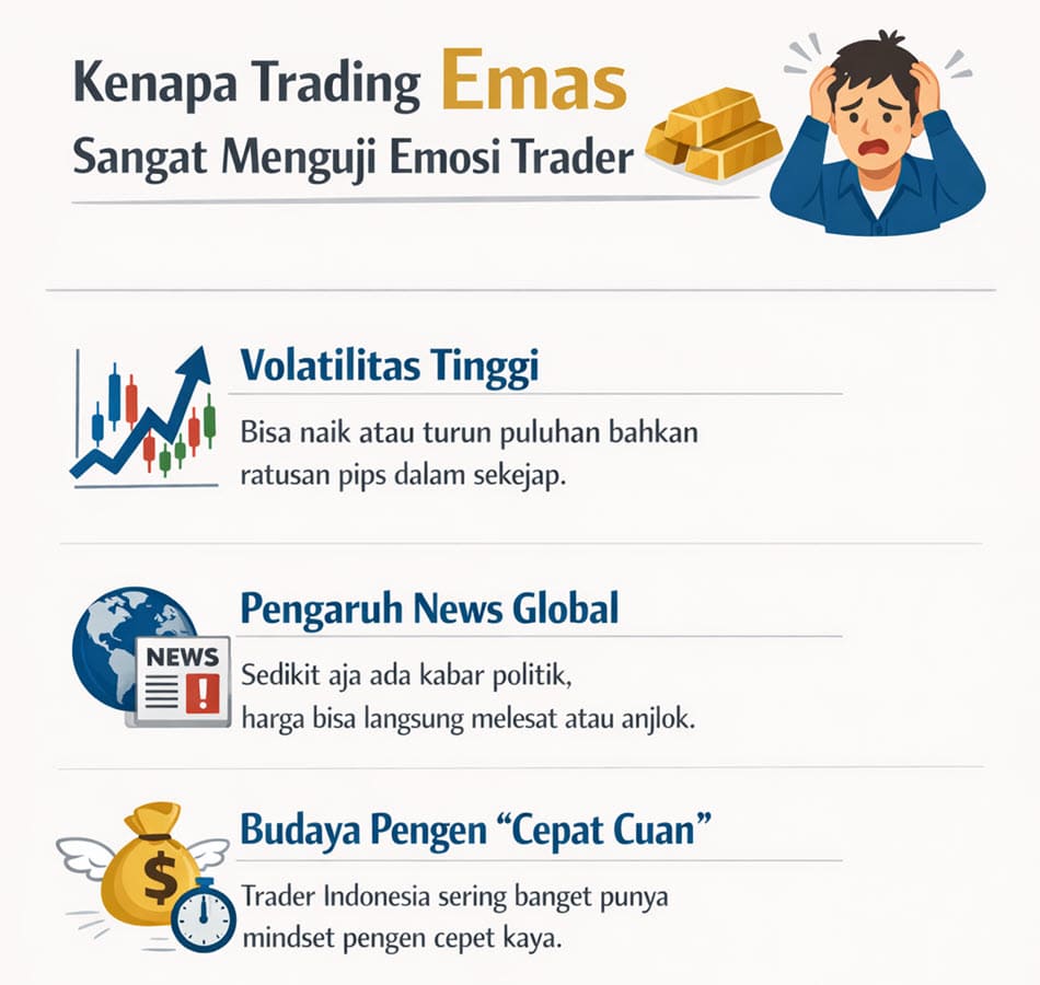 Trading Emas Menguji Emosi Trader Indonesia
