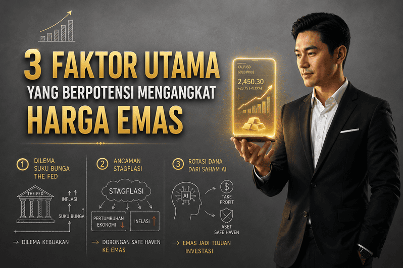 3 Faktor Utama yang Berpotensi Mengangkat Harga Emas