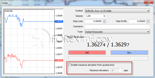 Cara Mengatur Maximum Deviation Meta Trader