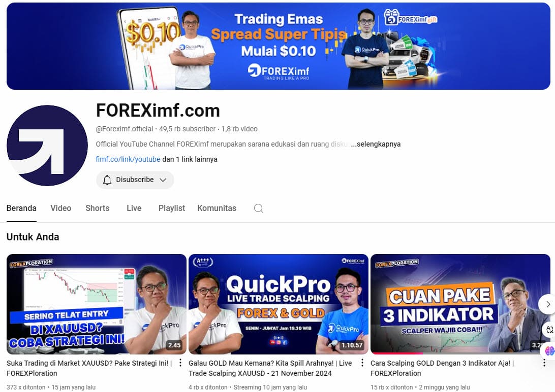 youtube FOREXimf