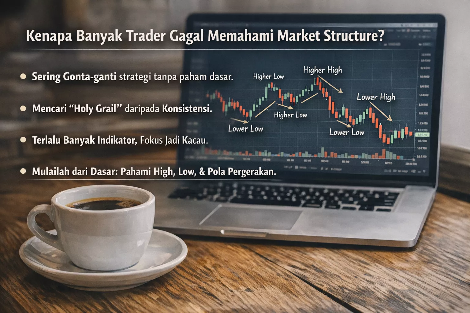 trader membaca market