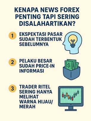 Kesalahan baca news forex