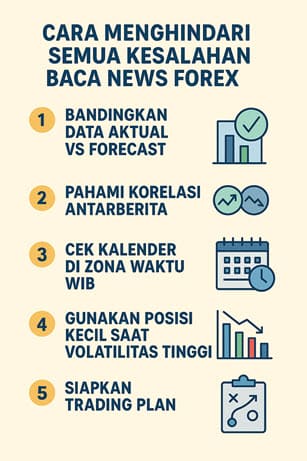 Hindari kesalahan baca news forex