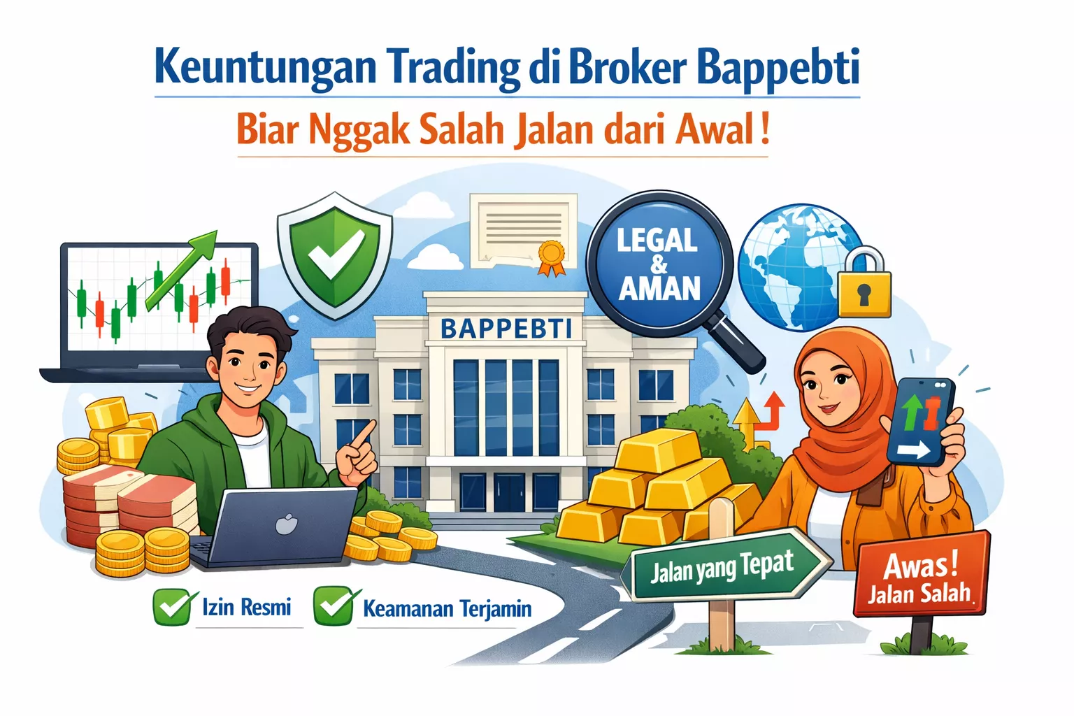 Trading di broker BAPPEBTI