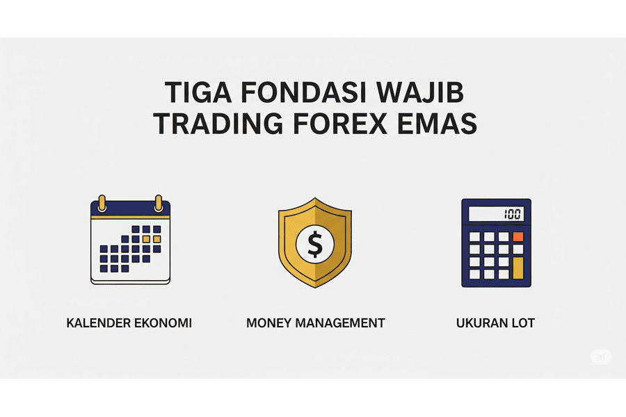 Tiga Pondasi Trading Forex Emas