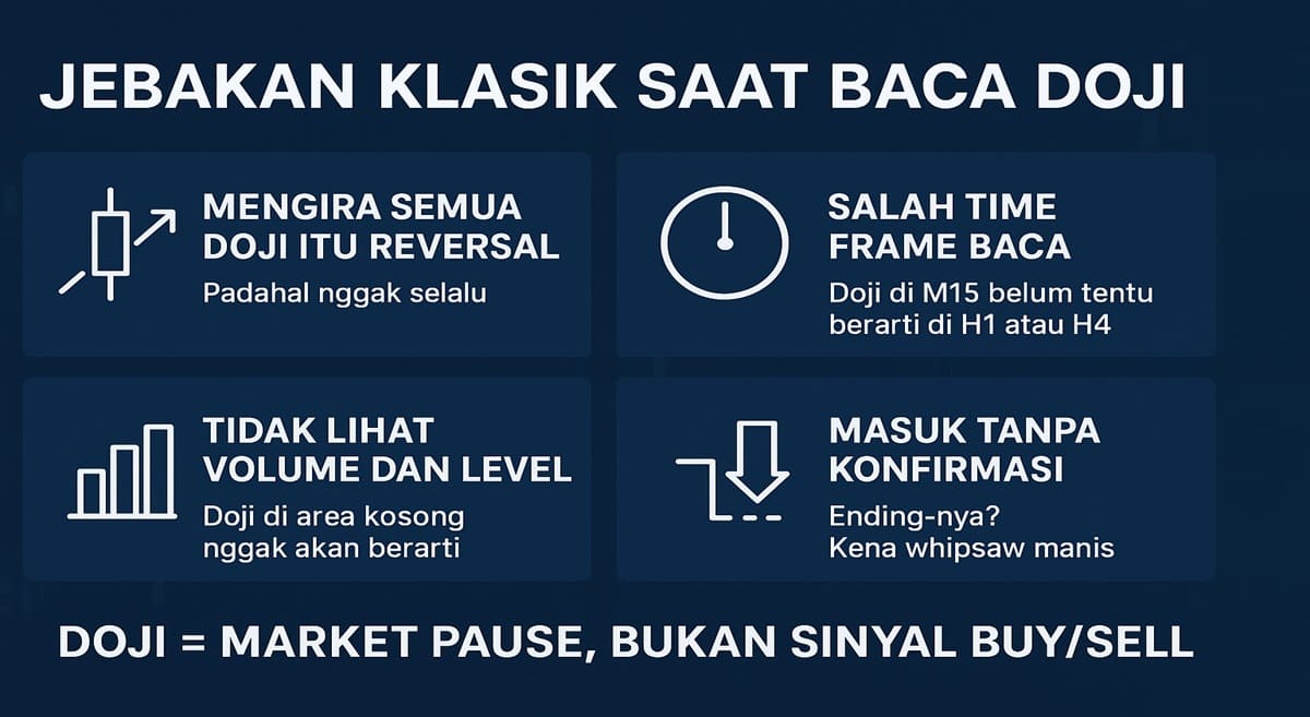 Jebakan Klasik Saat Membaca Doji