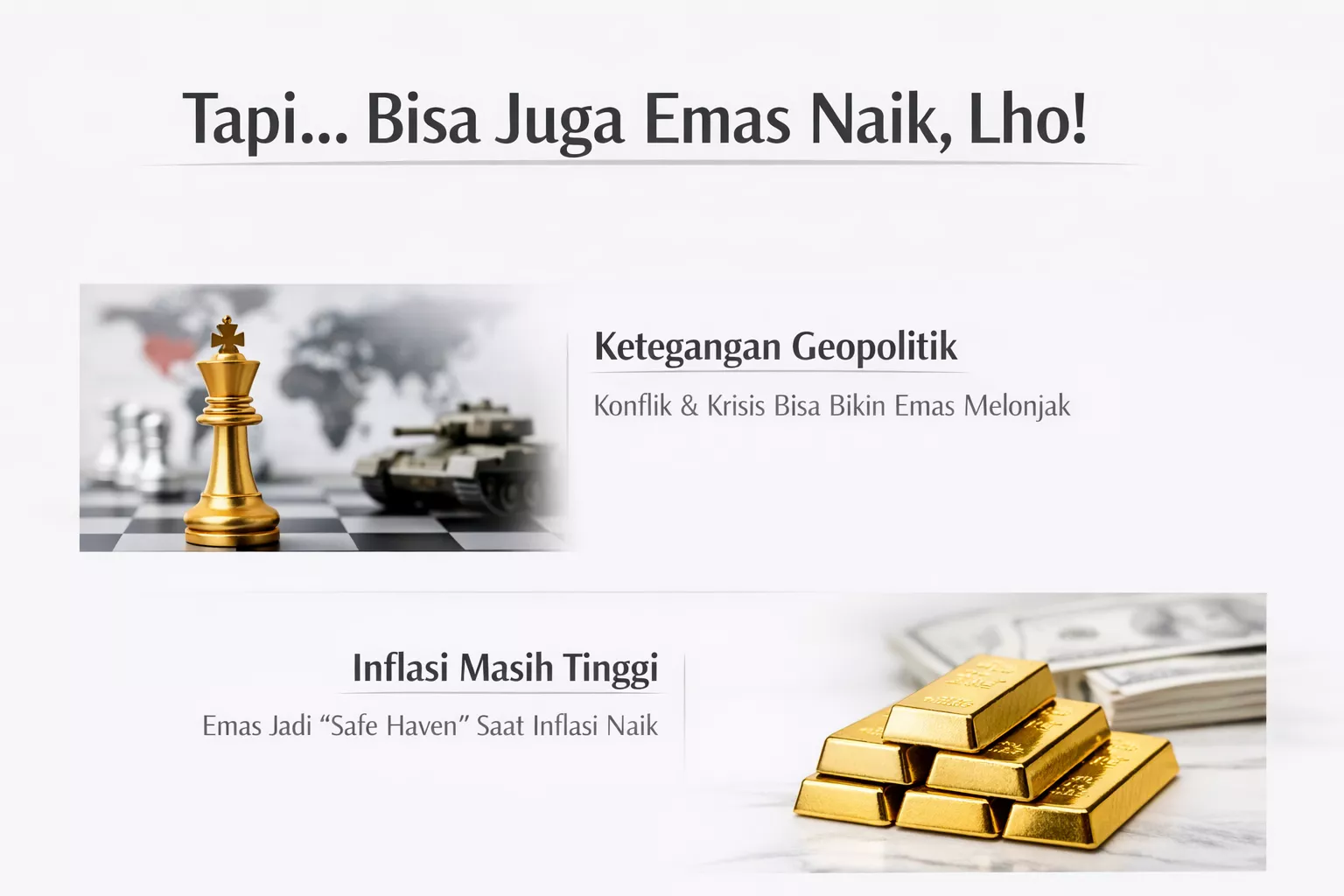 bisa juga emas naik