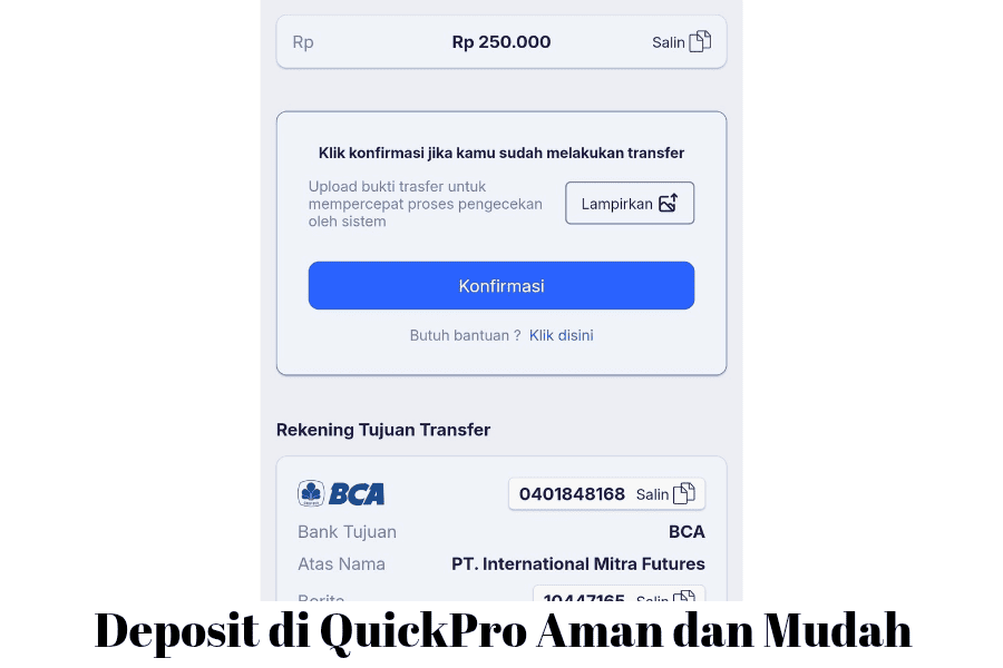 quickpro Deposit aman