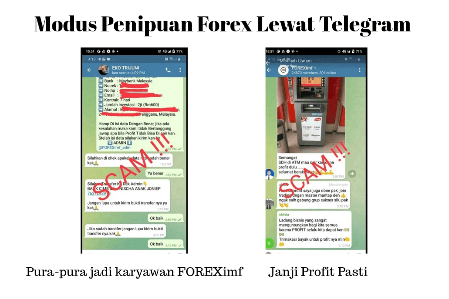 Modus penipuan forex di telegram
