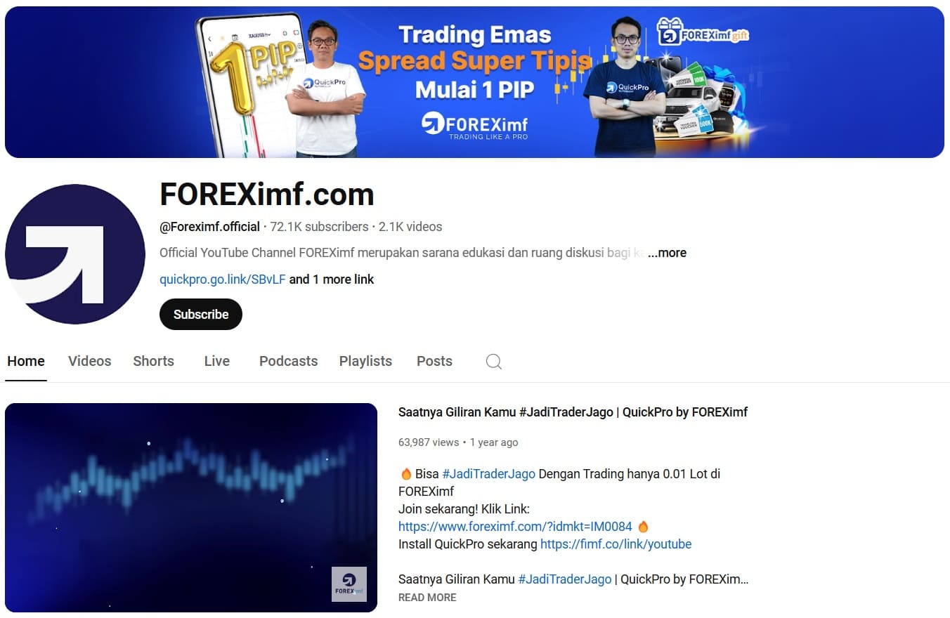 YouTube FOREXimf