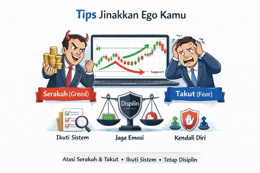 Ego saat trading