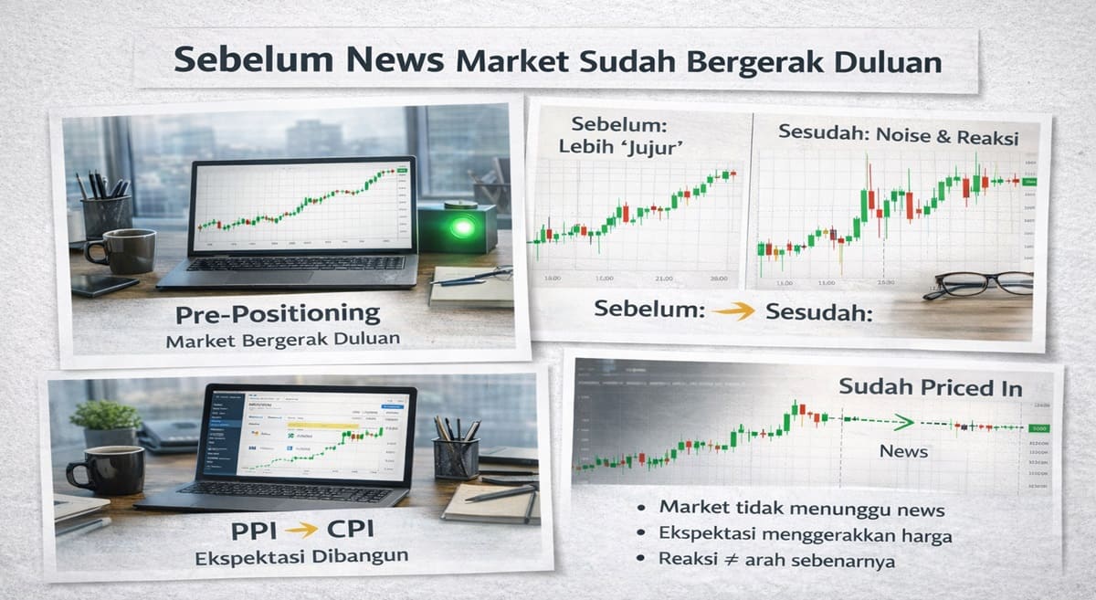 pergerakan market saat news