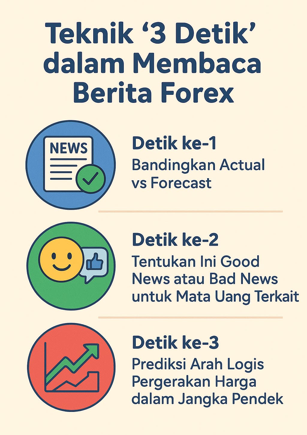 teknik 3 detik membaca berita forex