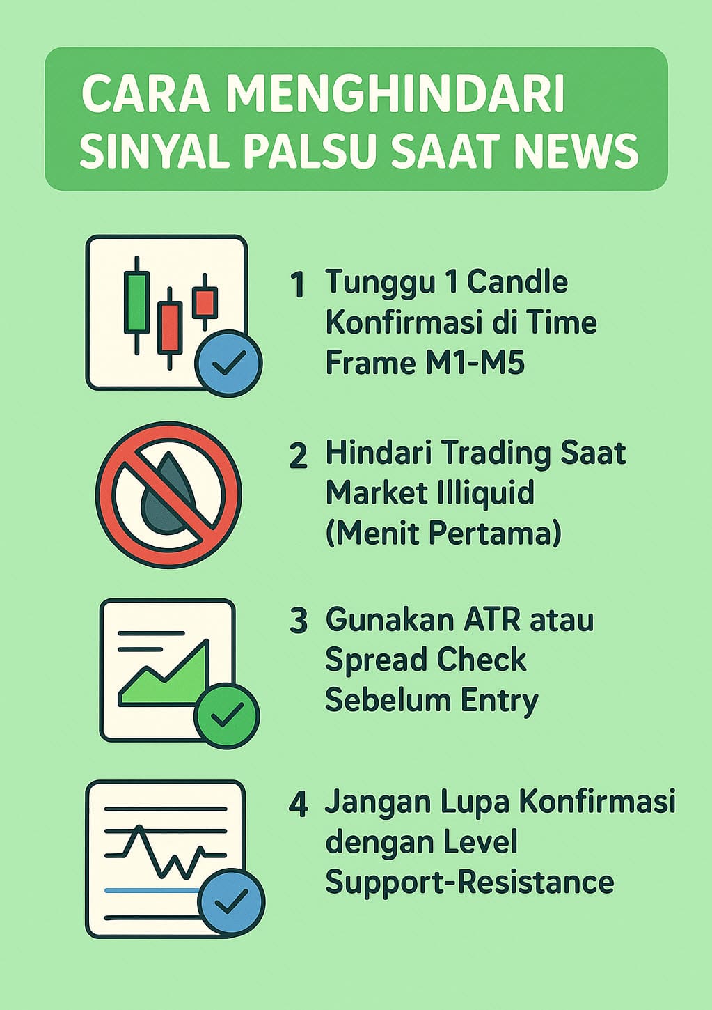 Menghindari signal palsu saat news forex