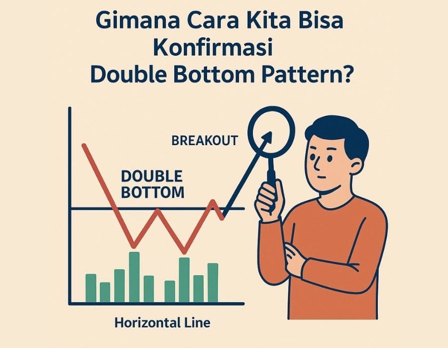 Konfirmasi double bottom pattern