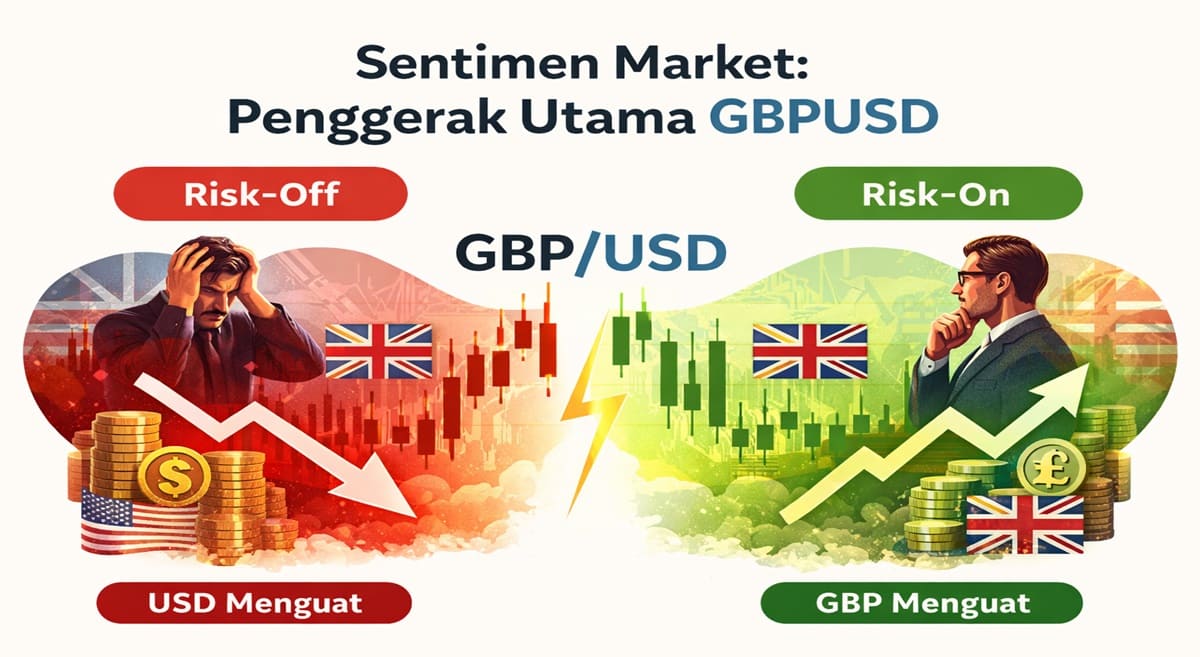 sentimen market GBPUSD