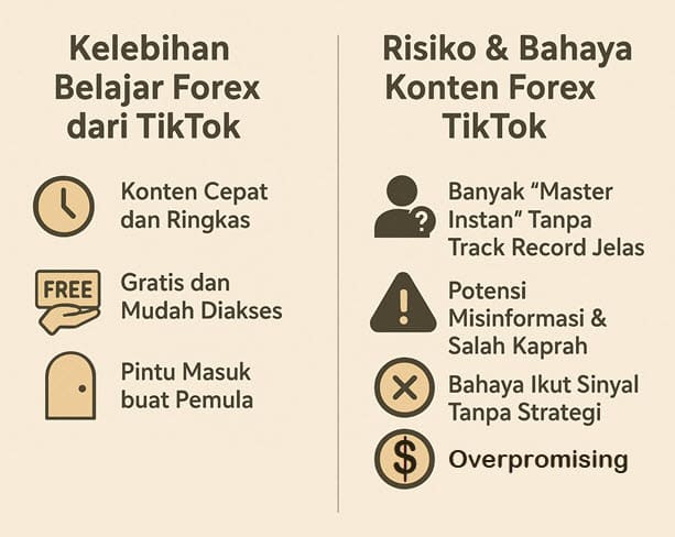 Plus Minus Belajar Forex di TikTok