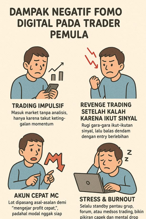 Dampak negatif FOMO saat trading