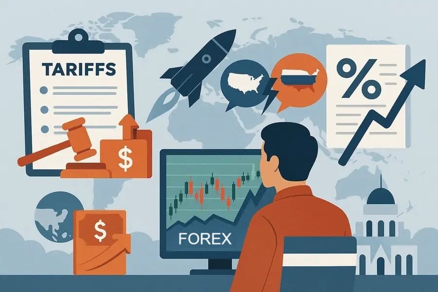 kebijakan tarif, geopolitik dan suku bunga