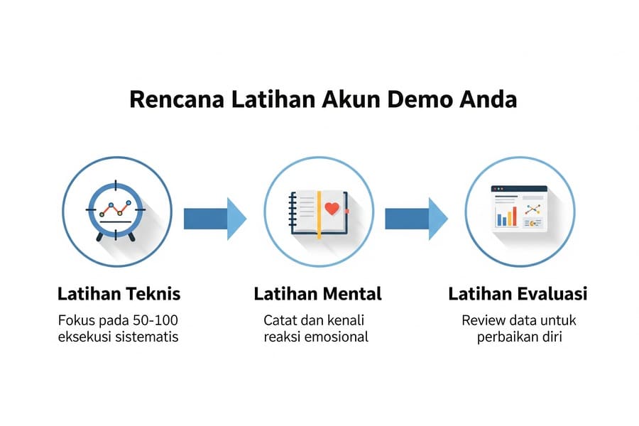 Rencana latihan akun demo trading