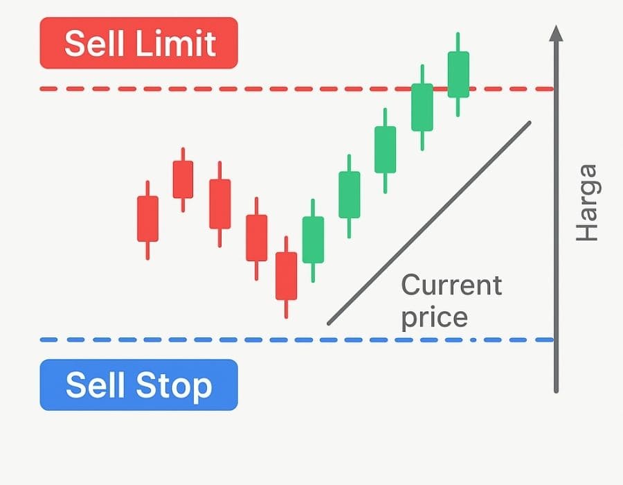Perbedaan Sell Limit dan Sell Stop