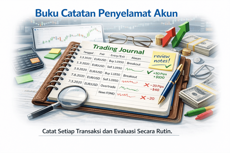 buku catatan penyelamat trading