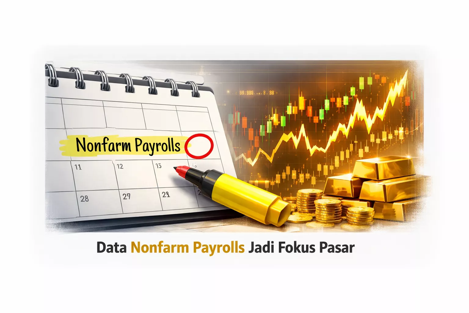 dampak NFP ke harga emas