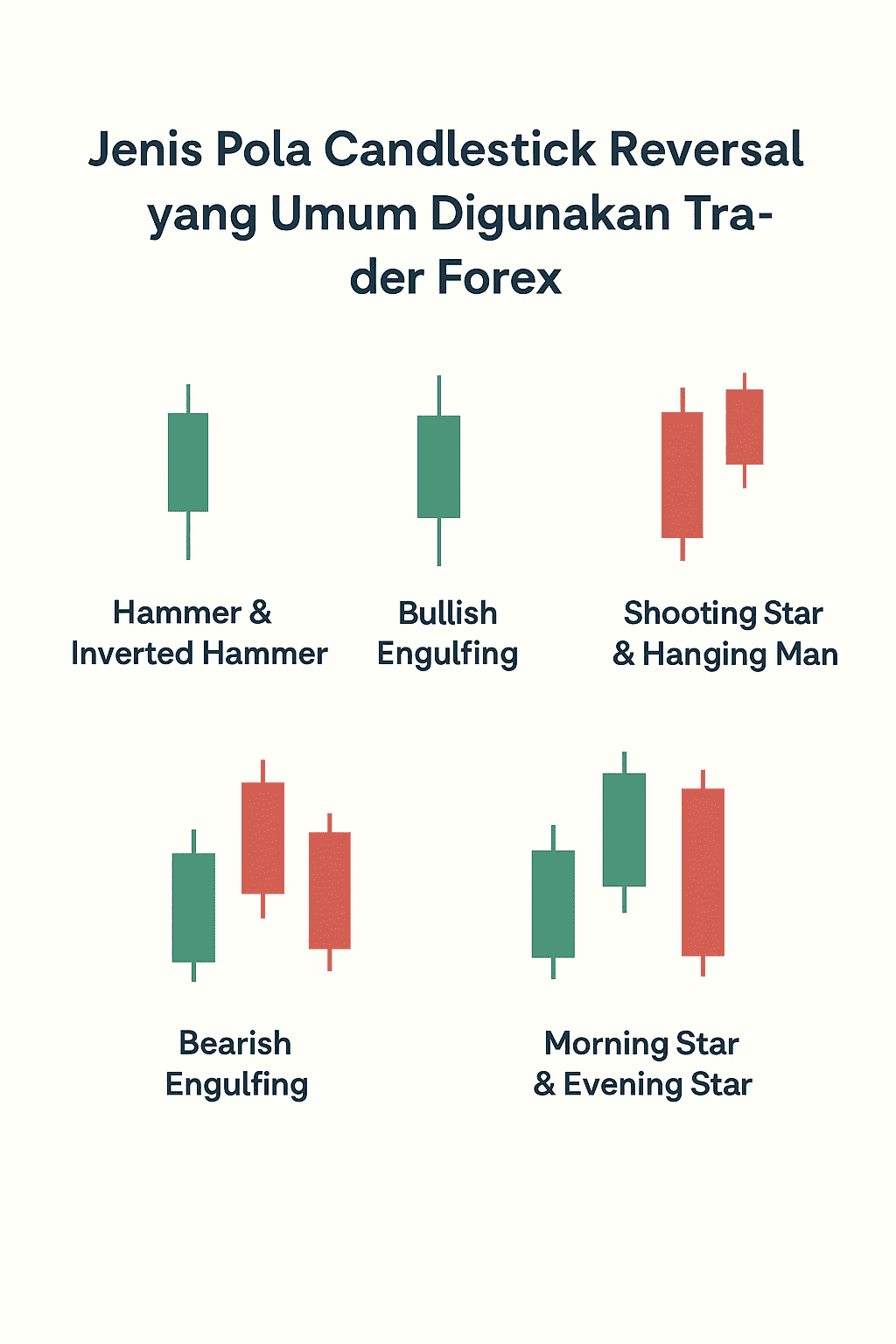 Jenis pola candlestick reversal