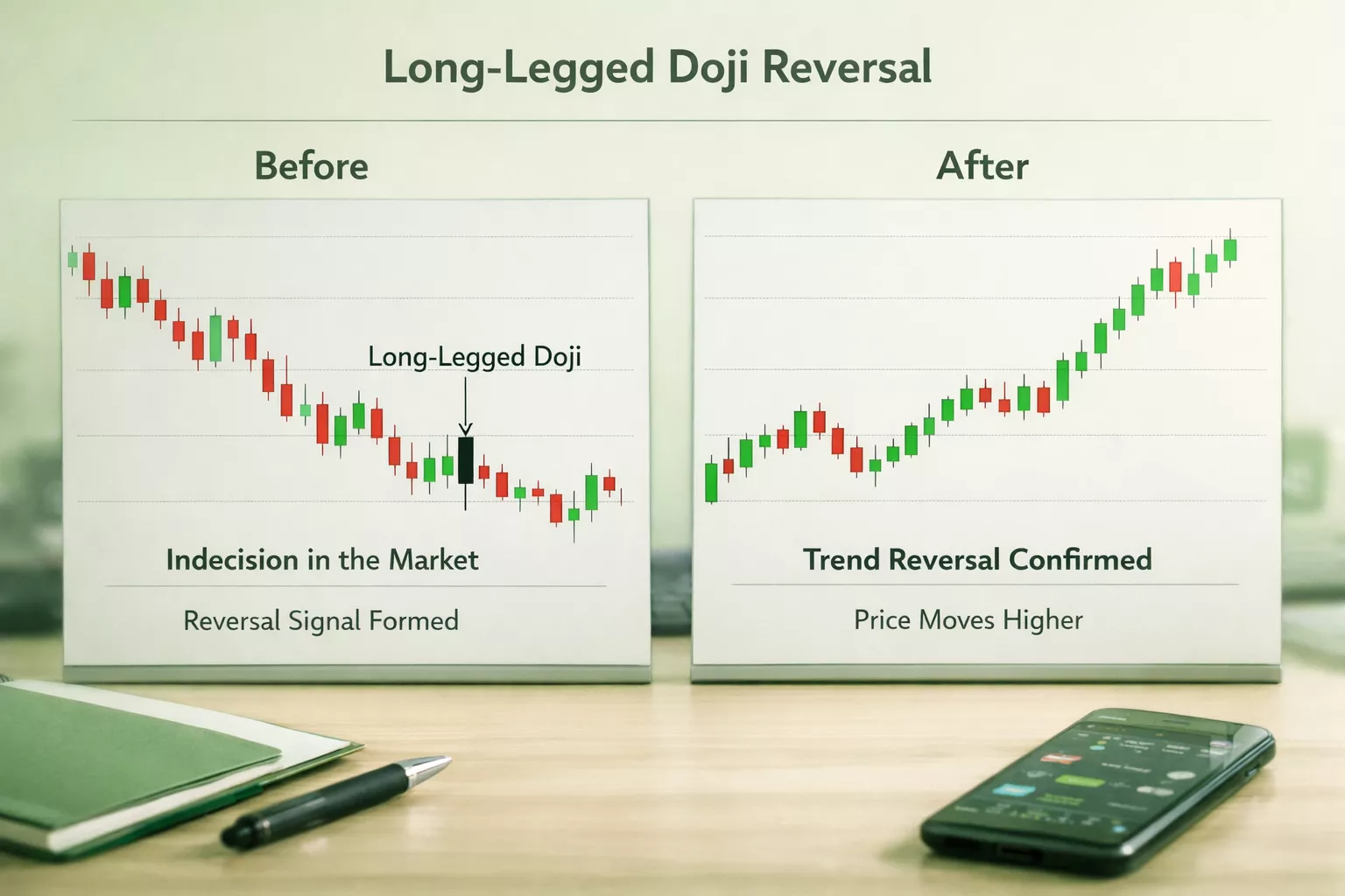 membaca doji candle