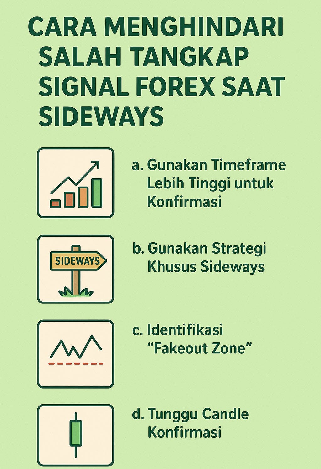 Cara menghindari salah signal