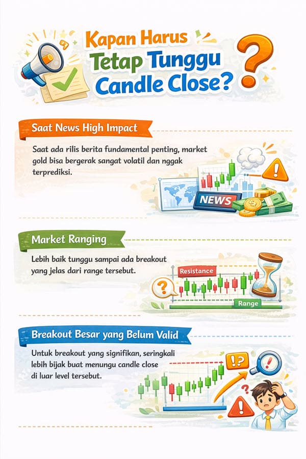 kapan candle konfirmasi harus ditunggu