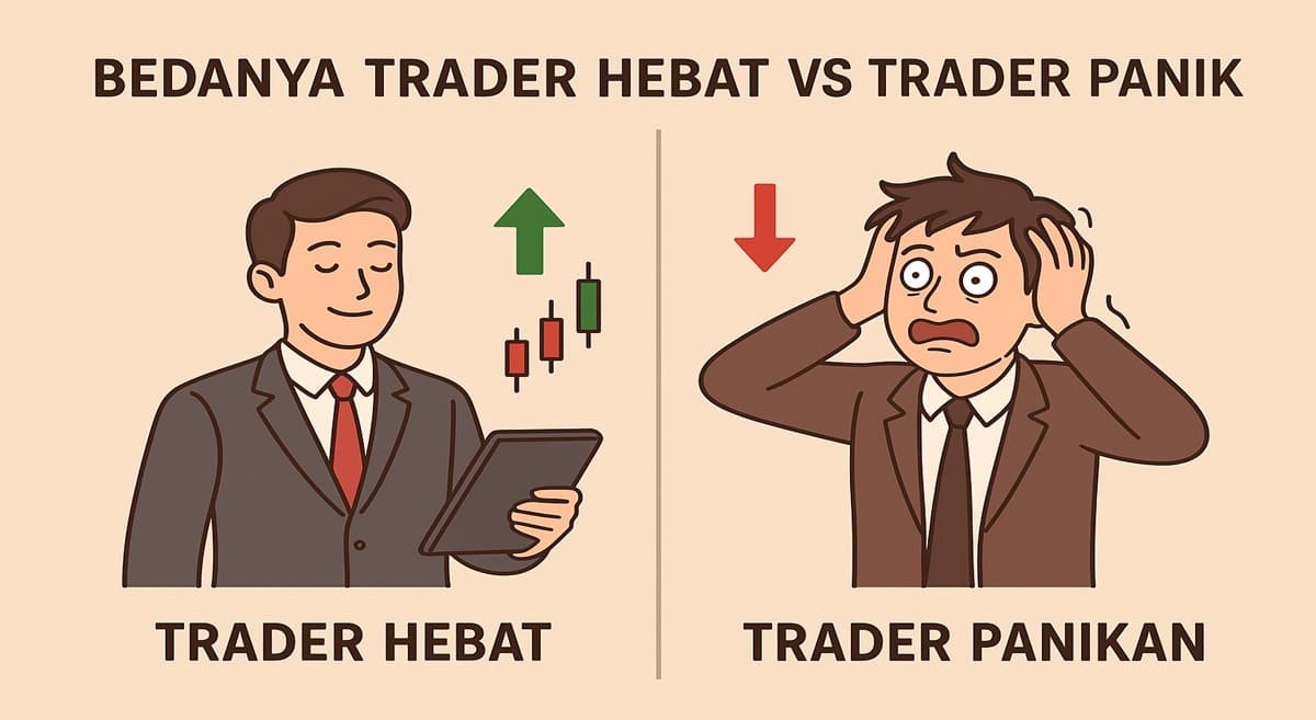 Perbedaan Trader Hebat dan Trader Panikan
