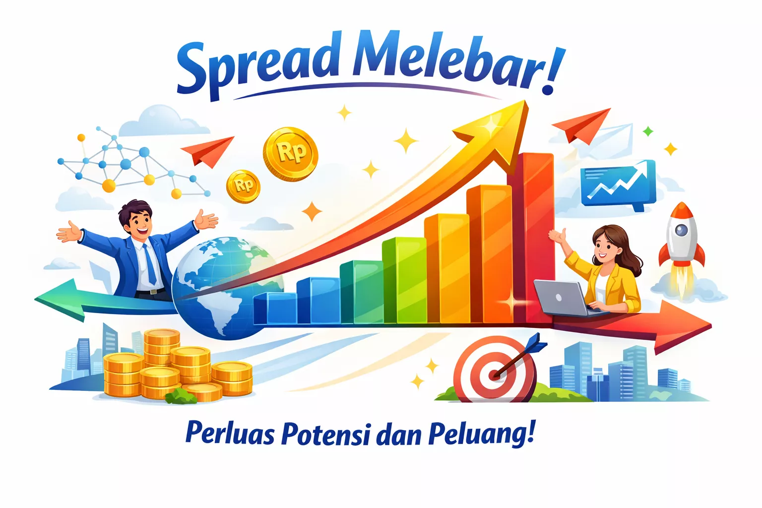 faktor spread melebar