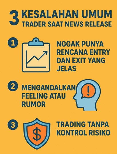 Kesalahan trader saat ada news forex
