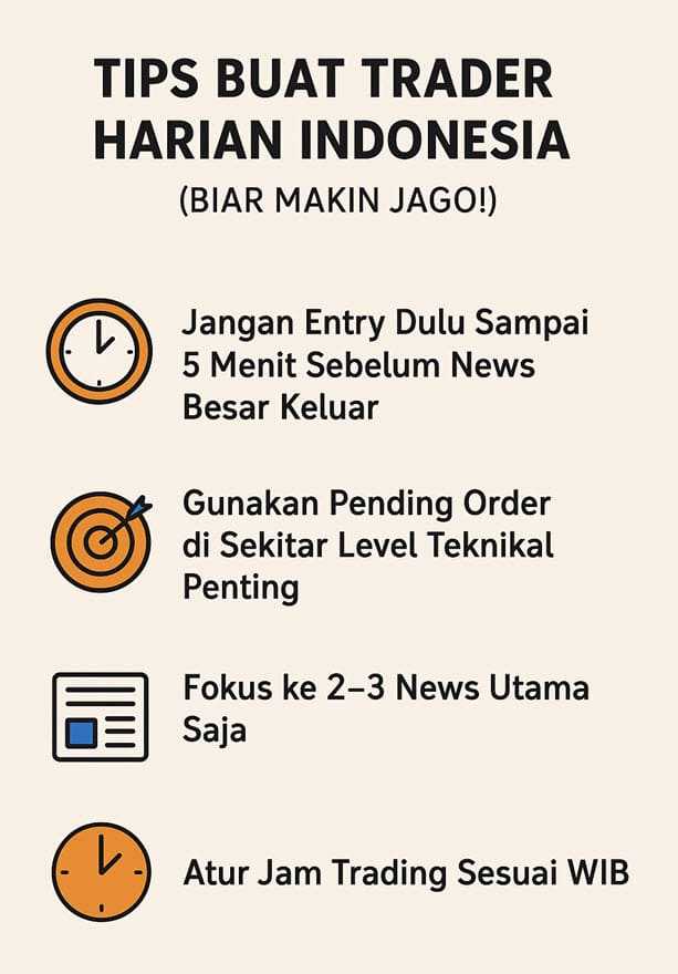 Tips memanfaatkan news buat trader harian indonesia