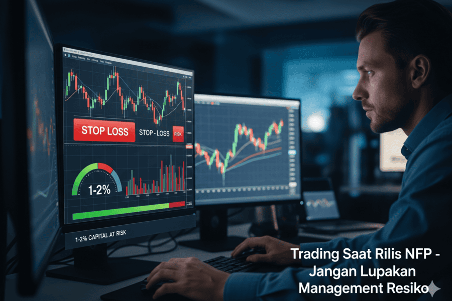mengelola resiko trading saat NFP