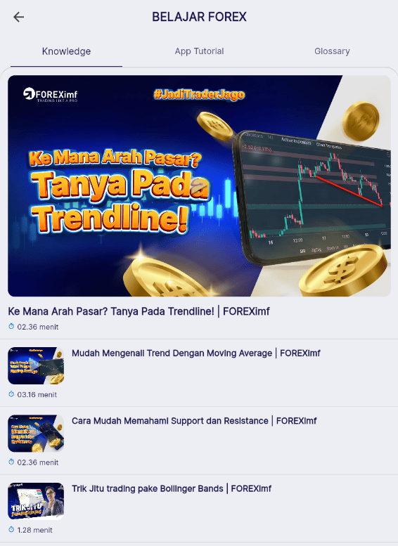 Fitur Belajar Forex