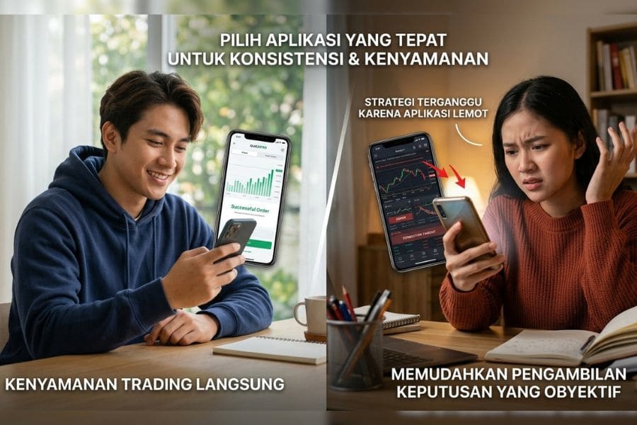 memilih aplikasi trading