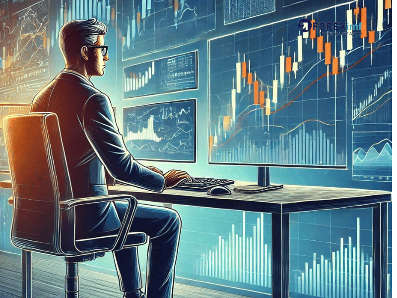Analisa trader menggunakan pola candlestick