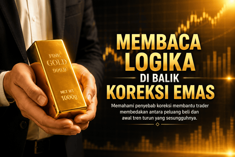 koreksi harga emas