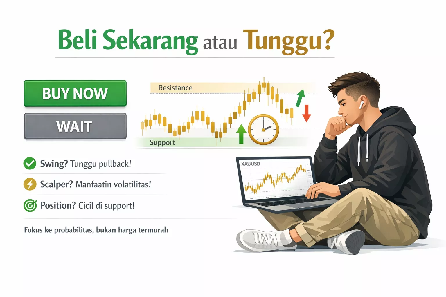 Menunggu momen trading emas